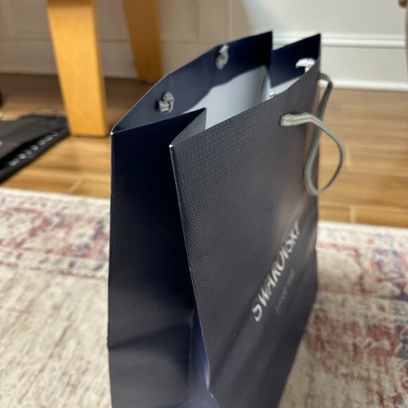 Swarovski Blue Empty Shopping/ Tote Bag In Great Shape! - Picture 4 of 4